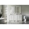 James Martin Vanities Bristol 72in Double Vanity, Bright White w/ 3 CM Carrara Marble Top 157-V72-BW-3CAR - alternate 3